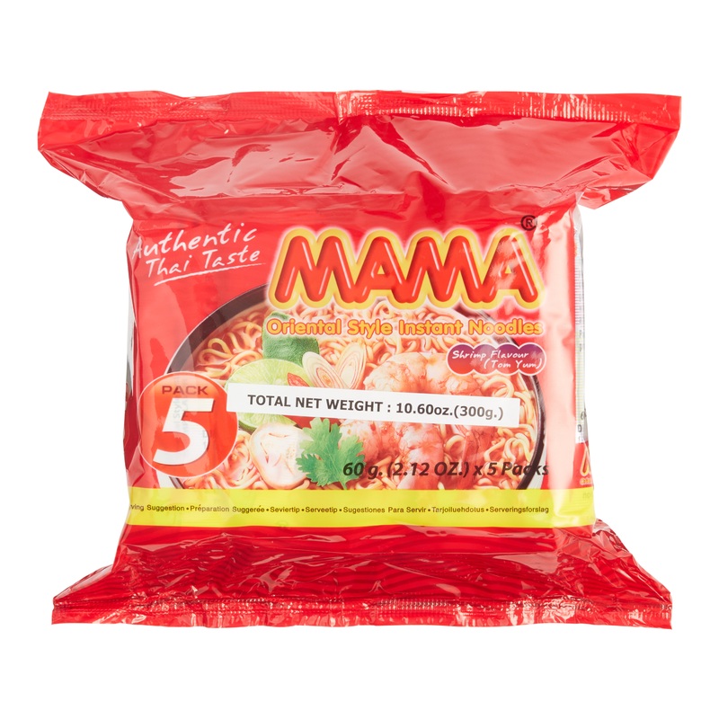 Mama Instant Shrimp Tom Yum Noodles 5 Pack