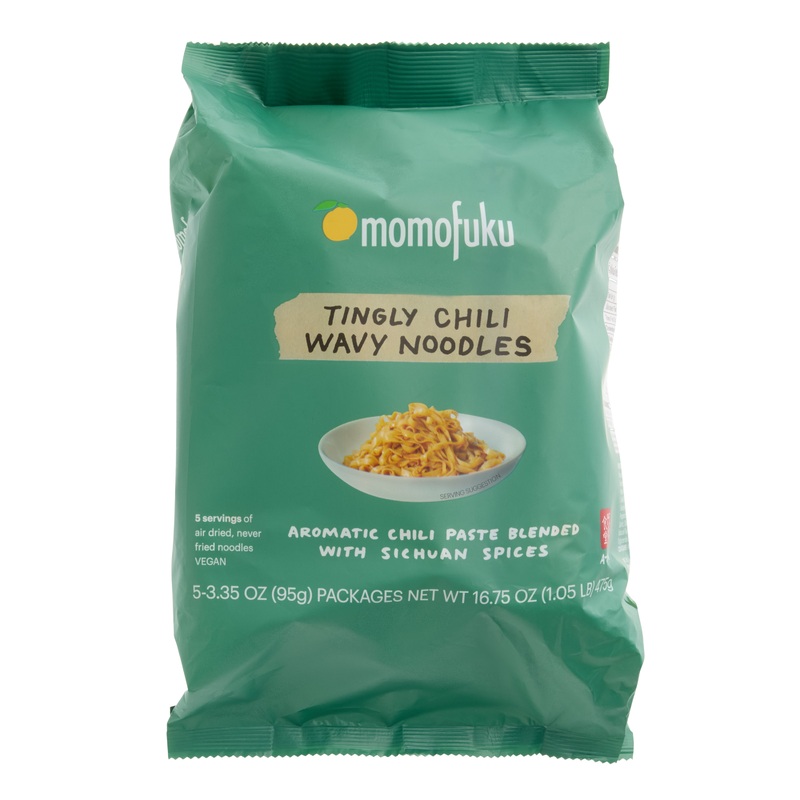 Momofuku Tingly Chili Wavy Instant Noodles 5 Pack