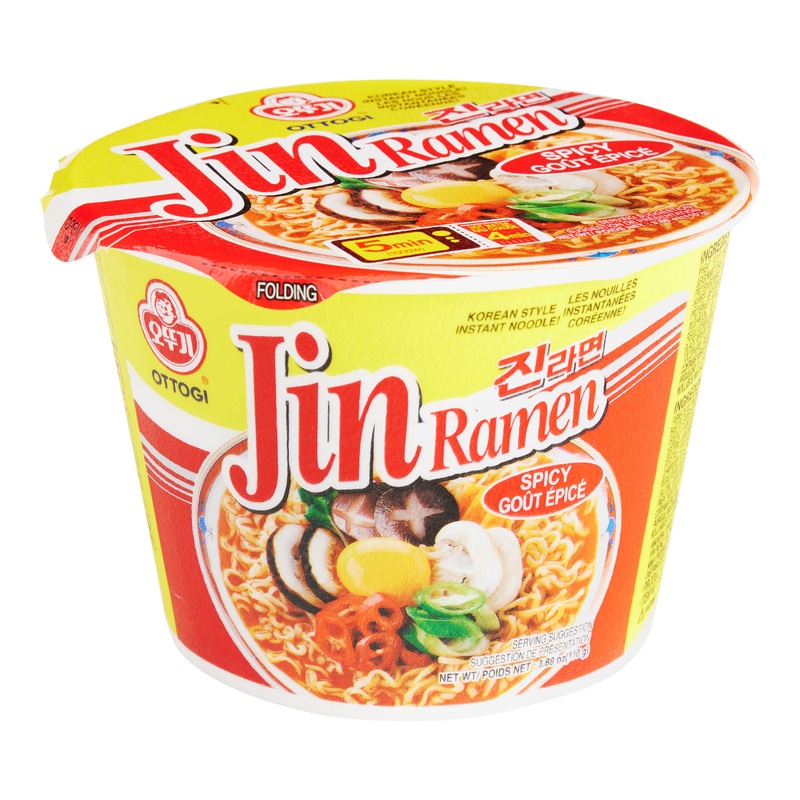 Ottogi Spicy Jin Ramen Korean Style Noodle Bowl