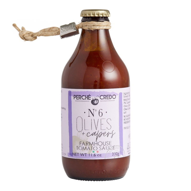 Perche ci Credo Olives and Capers Homemade Tomato Sauce