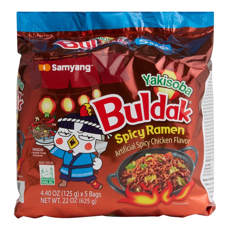 Samyang Buldak Yakisoba Hot Chicken Ramen Noodles 5 Pack