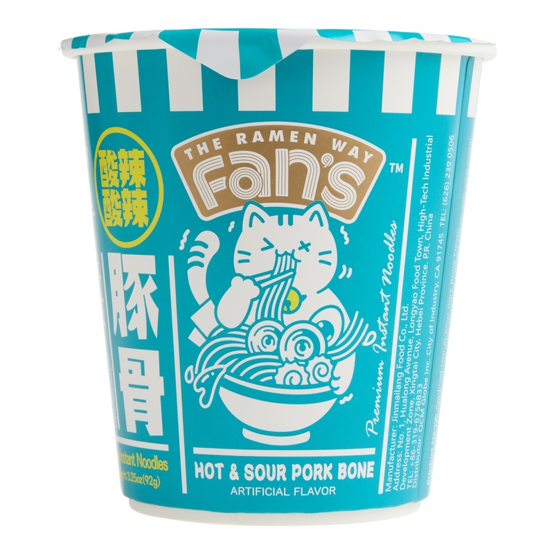 The Ramen Way Fan’s Hot & Sour Pork Noodle Soup Cup