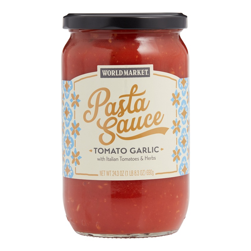 World Market Tomato Garlic Pasta Sauce