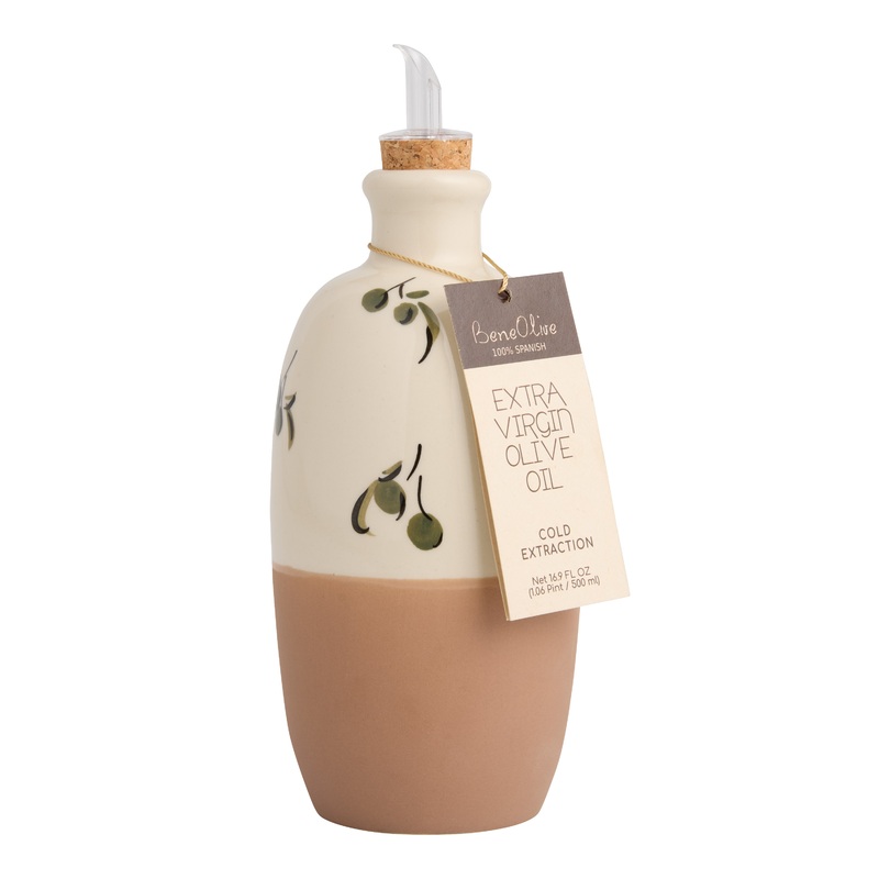 Beneoliva Extra Virgin Olive Oil in Half Painted Bottle