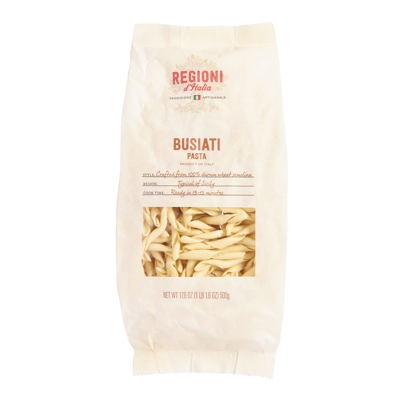 Regioni D’Italia Busiati Pasta