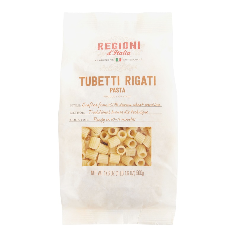 Regioni D’Italia Tubetti Rigati Soup Cut Pasta Set of 2