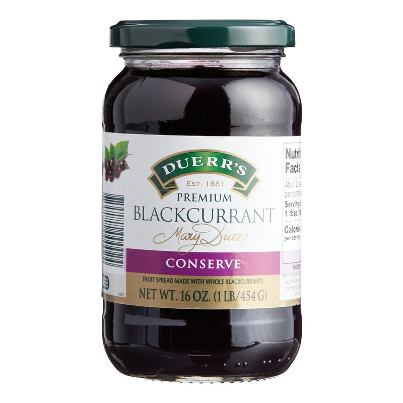 Duerr’s Blackcurrant Conserve Fruit Spread