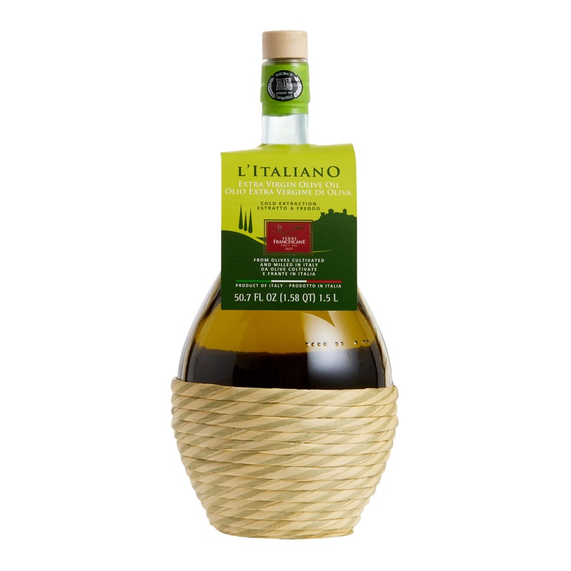Terre Francescane L’Italiano Olive Oil in Fiasco Bottle