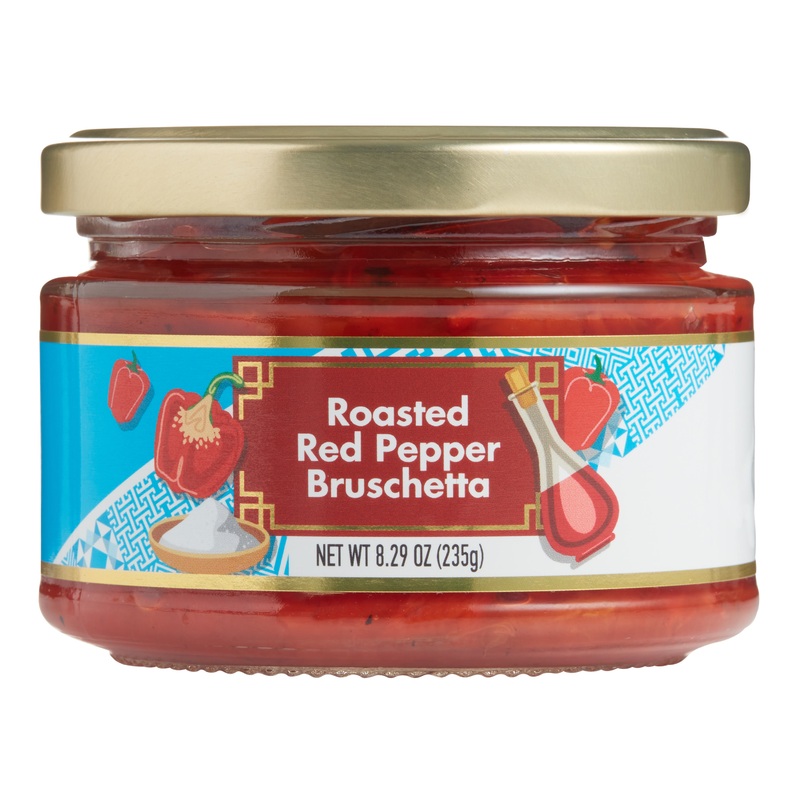 World Market Roasted Red Pepper Bruschetta