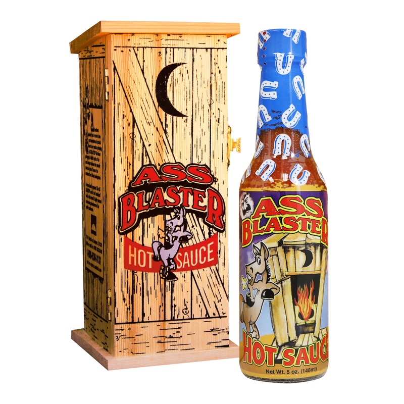 Ass Kickin’ Ass Blaster Hot Sauce in Outhouse Gift Box