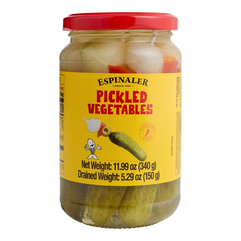 Espinaler Spicy Pickled Olive and Vegetable Skewers
