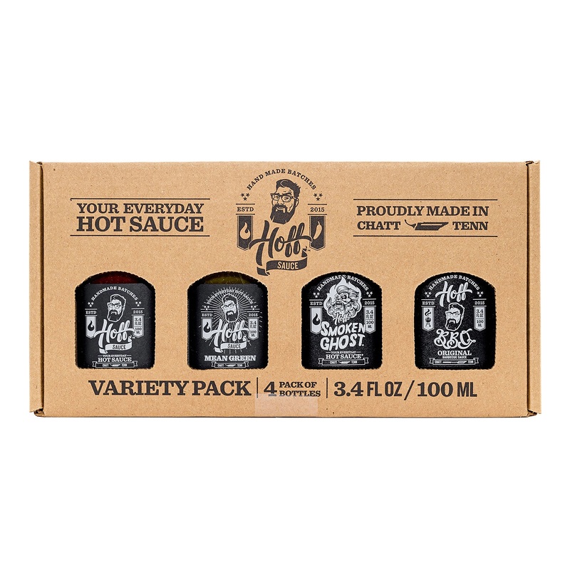 Hoff’s Mini Classic BBQ and Hot Sauce Variety Gift Set 4 Pack