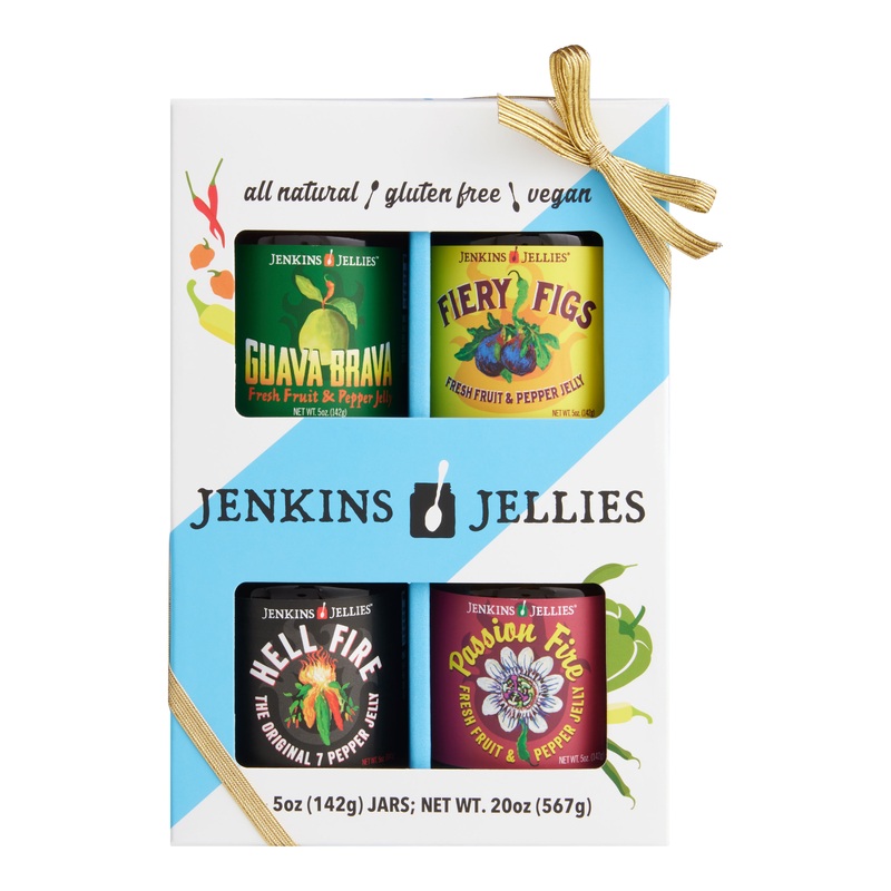 Jenkins Jellies Hot Pepper Jelly Gift Set 4 Pack