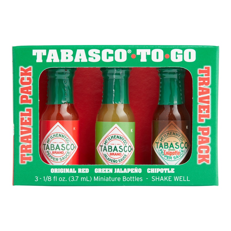 Mini Tabasco To Go Travel Hot Sauces 3 Pack