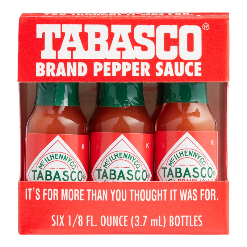 Tabasco Brand Mini Pepper Sauce Bottle 6 Pack