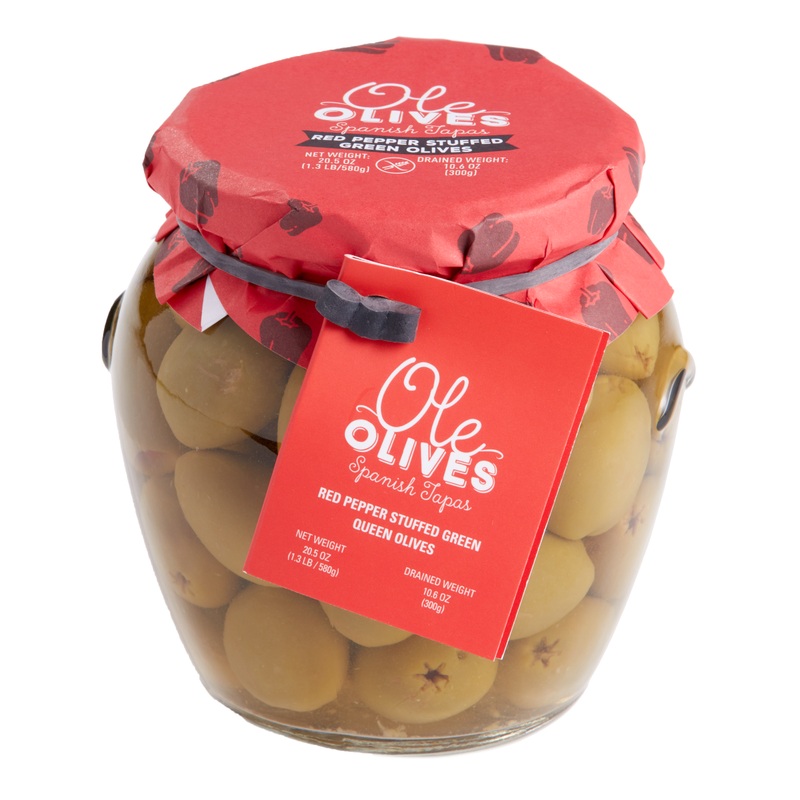 Torremar Red Pepper Stuffed Green Olives