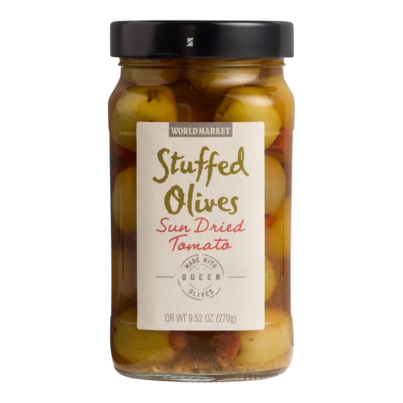 World Market Sundried Tomato Stuffed Green Olives