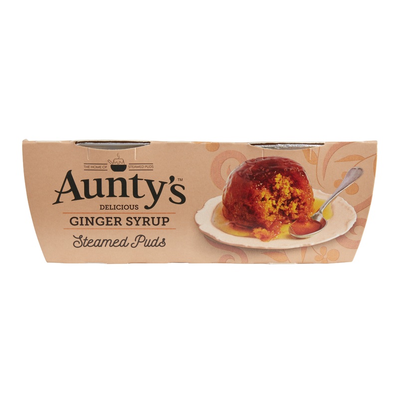 Aunty’s Ginger Syrup Steamed Puds 2 Pack