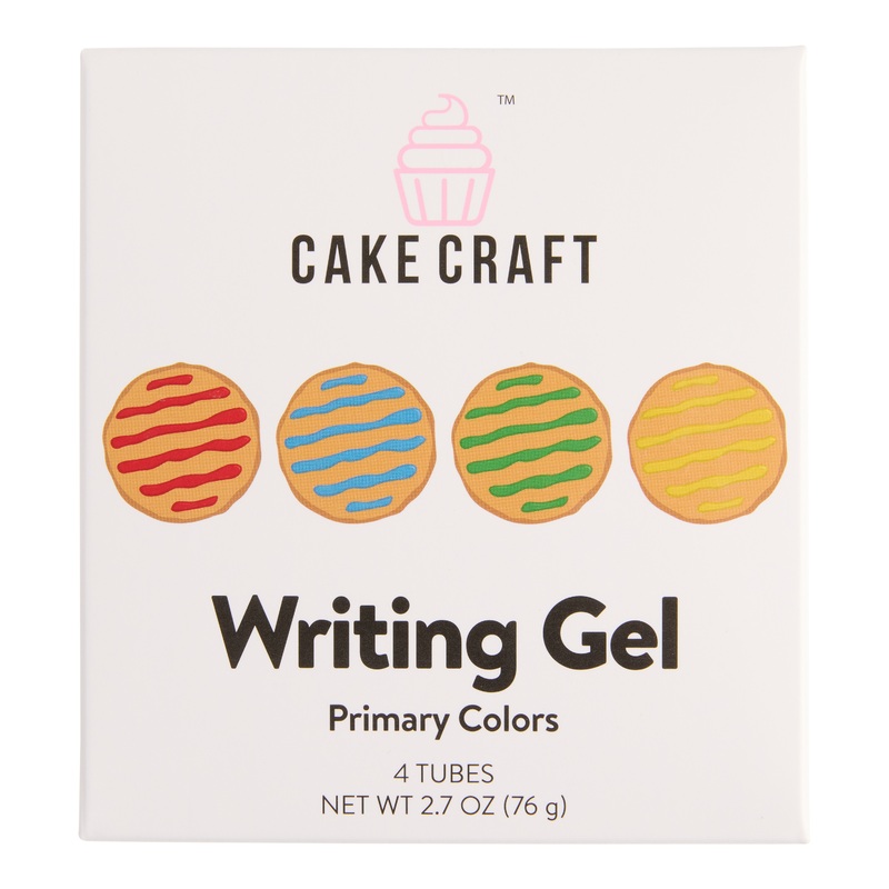 Cake Craft Primary Colors Writing Gel Decorating Kit 4 Pack