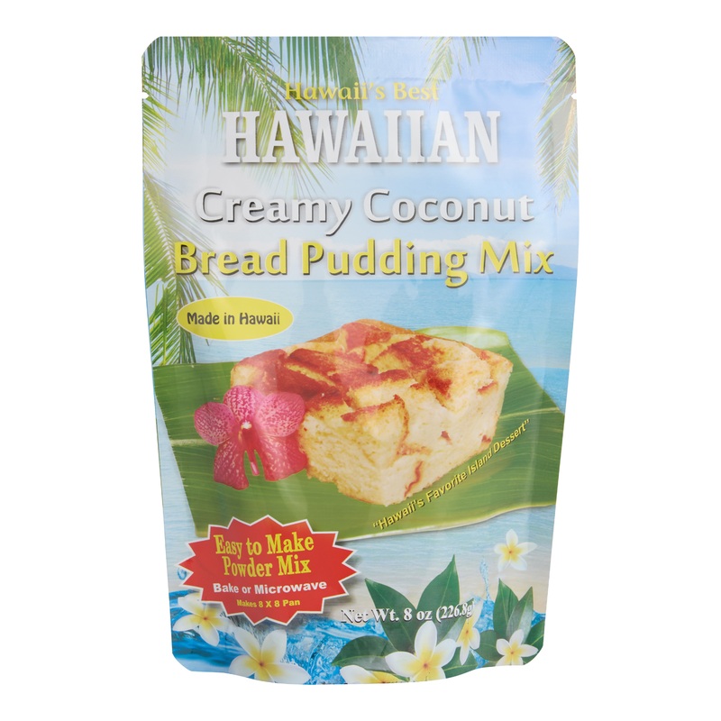 Hawaii’s Best Hawaiian Creamy Coconut Bread Pudding Mix