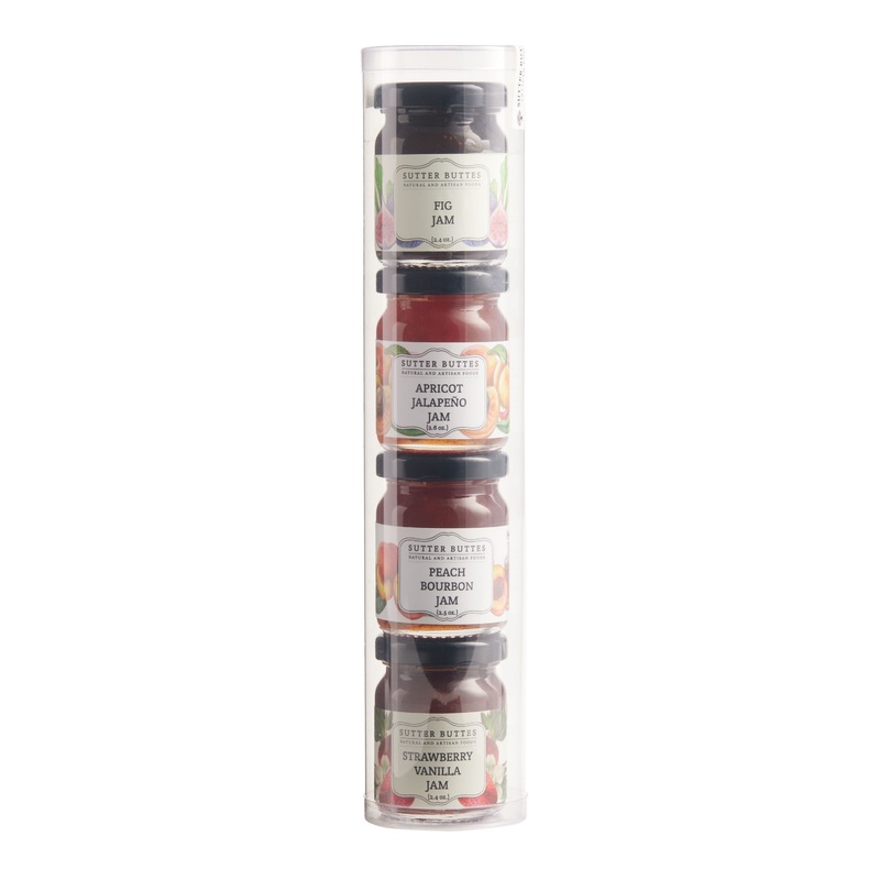 Sutter Buttes Mini Jam Gift Tube 4 Pack
