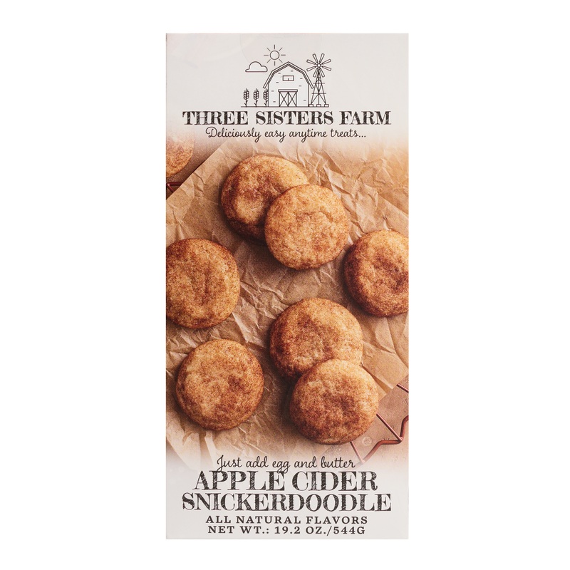 Three Sisters Farm Apple Cider Snickerdoodle Cookie Mix