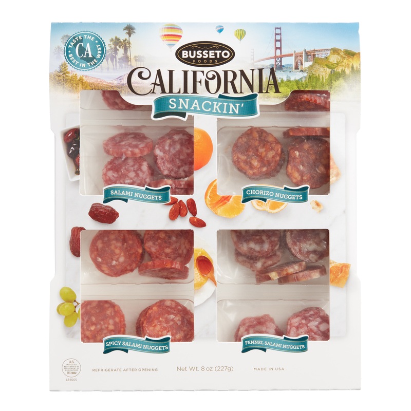 Busseto California Snackin’ Salami Nuggets Variety Pack