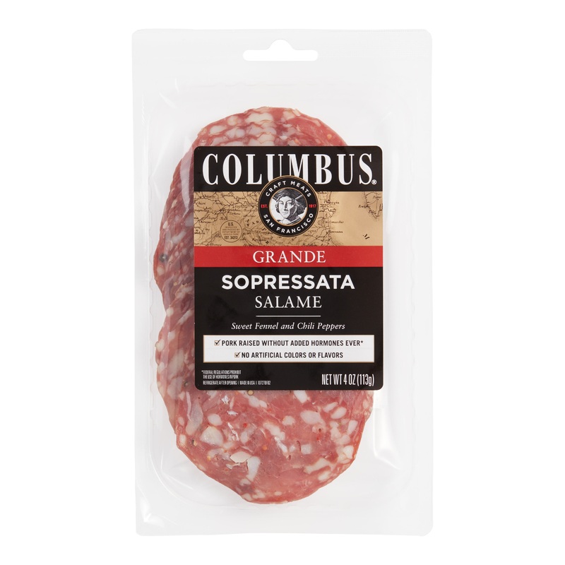 Columbus Grande Sliced Sopressata Salami