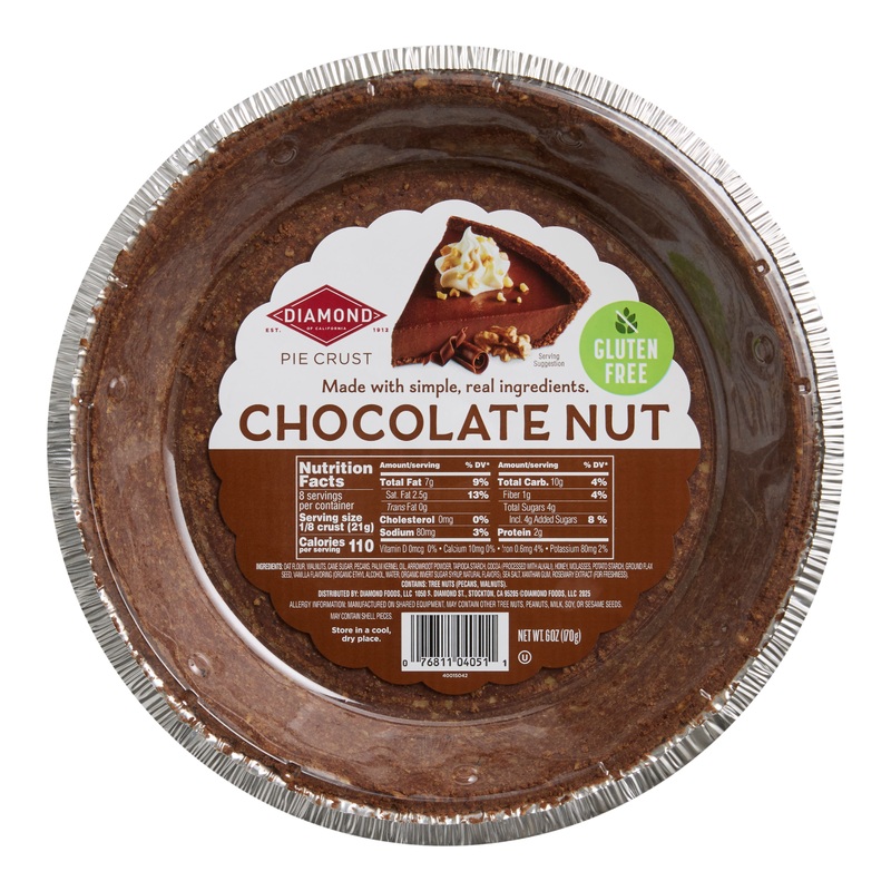 Diamond Chocolate Nut Ready to Use Pie Crust