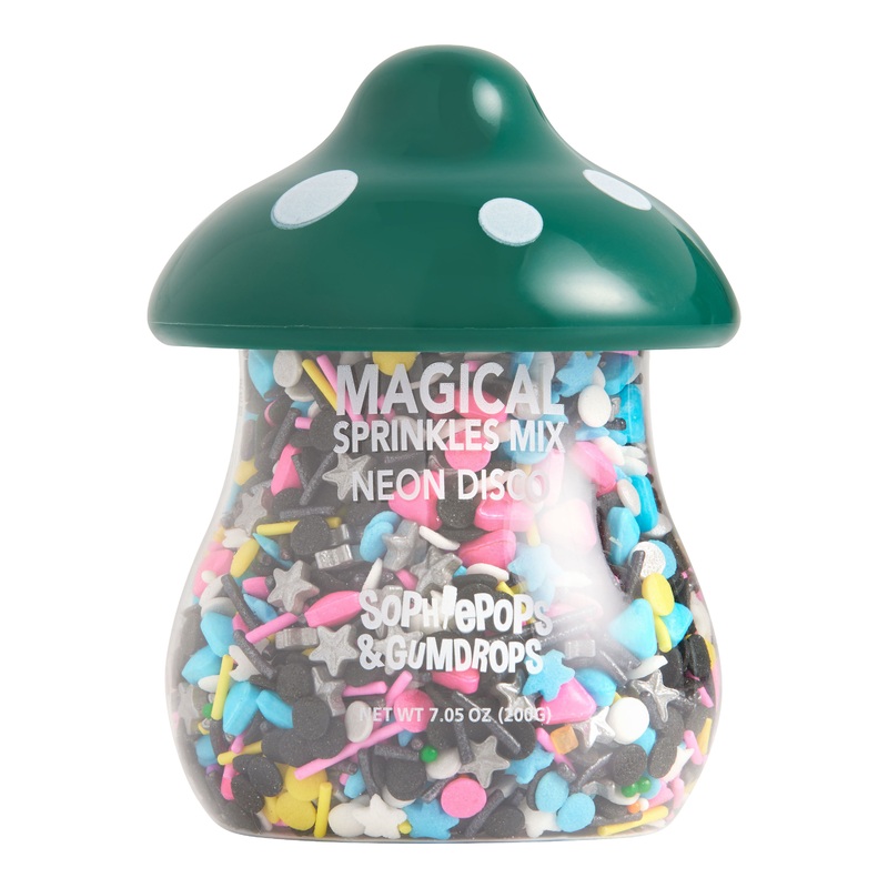 Green Mushroom Neon Disco Magical Sprinkles Mix