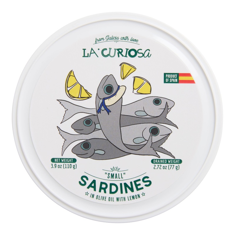 La Curiosa Small Sardines in Olive Oil with Lemon