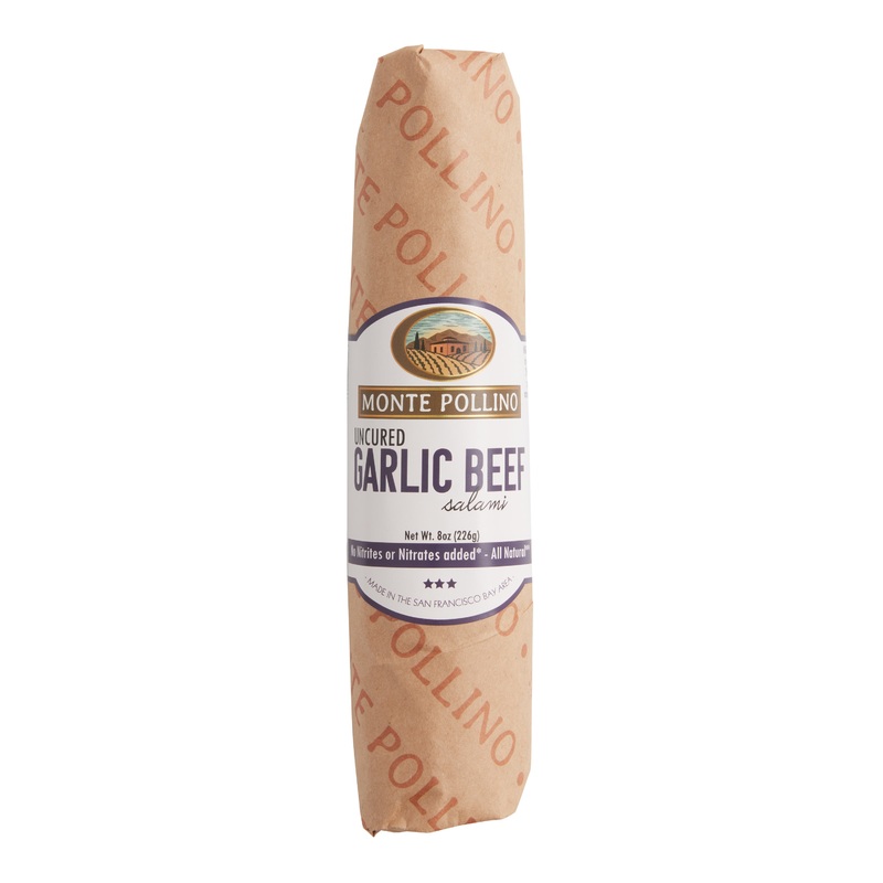 Monte Pollino Uncured Garlic Beef Salami