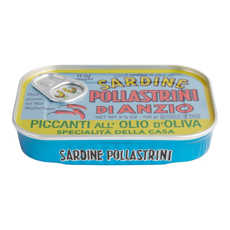 Pollastrini Italian Spicy Sardines in Olive Oil