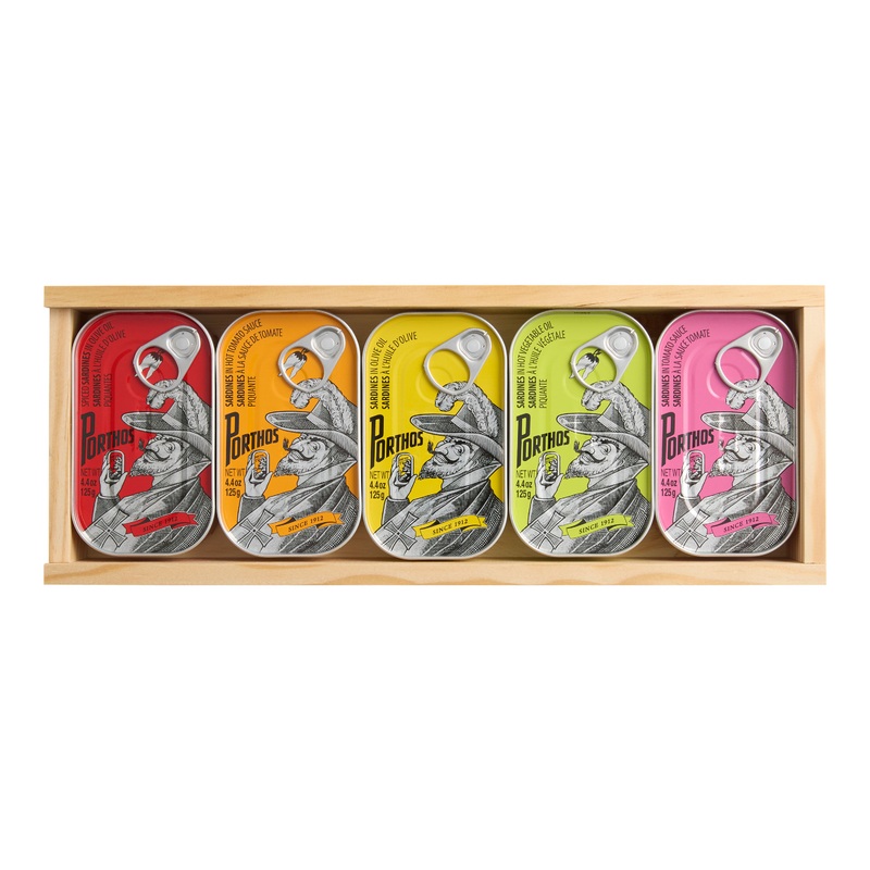 Porthos Portuguese Sardines Variety Gift Box 5 Pack