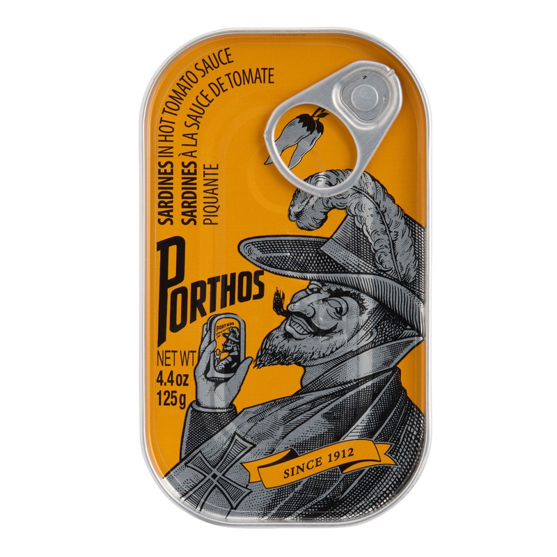 Porthos Sardines in Hot Tomato Sauce