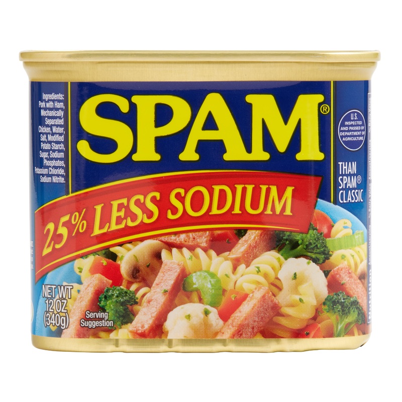 Spam Less Sodium Canned Meat