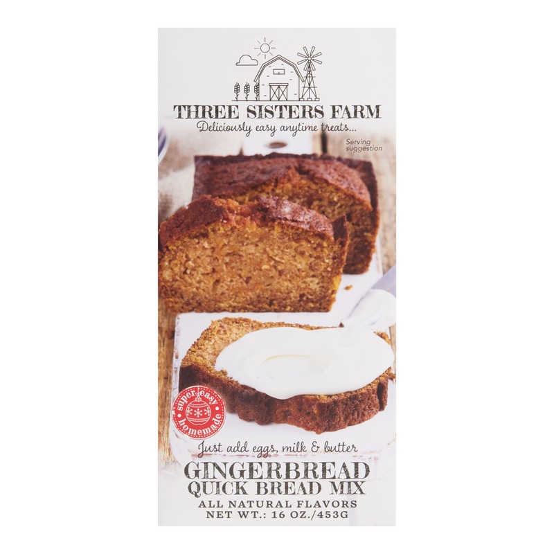 Three Sisters Farm Christmas Morning Gingerbread Loaf Mix