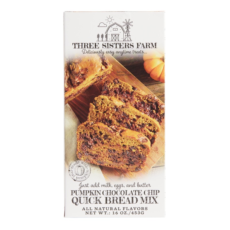 Three Sisters Farm Pumpkin Chocolate Chip Quick Bread Mix