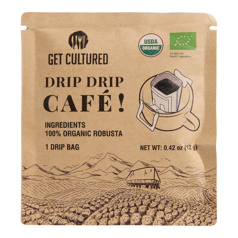 Get Cultured Box Drip Drip Cafe Single Serve Coffee Sachet