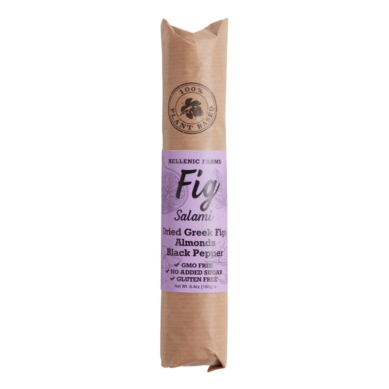 Hellenic Farms Vegan Fig Salami with Almonds and Pepper