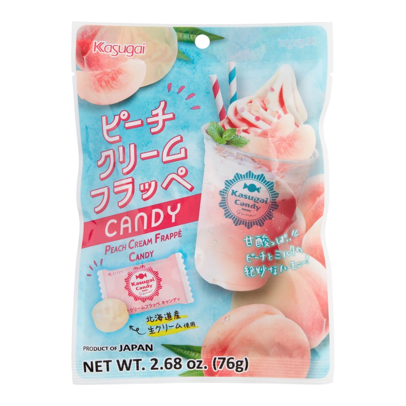 Kasugai Peach Cream Frappe Hard Candy