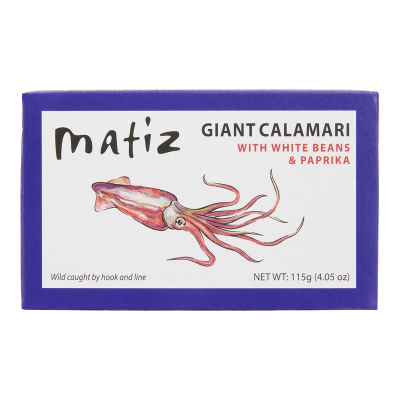 Matiz Giant Calamari with White Beans and Paprika
