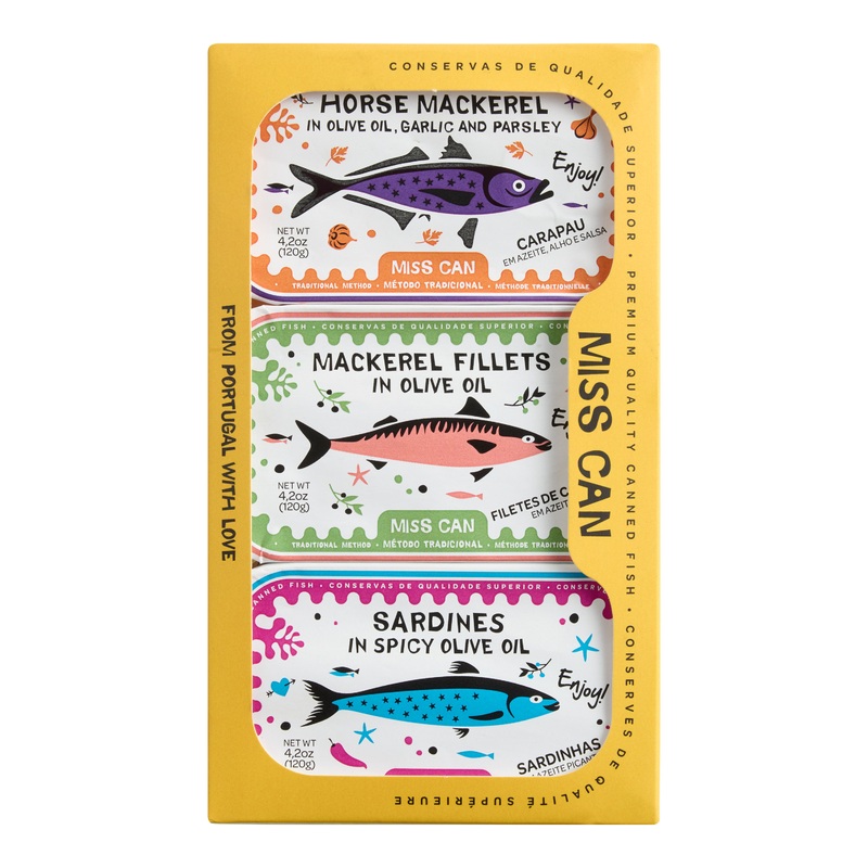 Miss Can Mackerel and Sardines Variety Gift Set 3 Pack