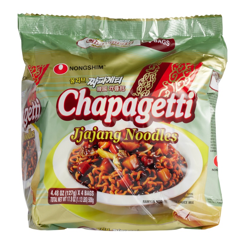 Nongshim Chapagetti Noodle With Black Bean Sauce 4 Pack