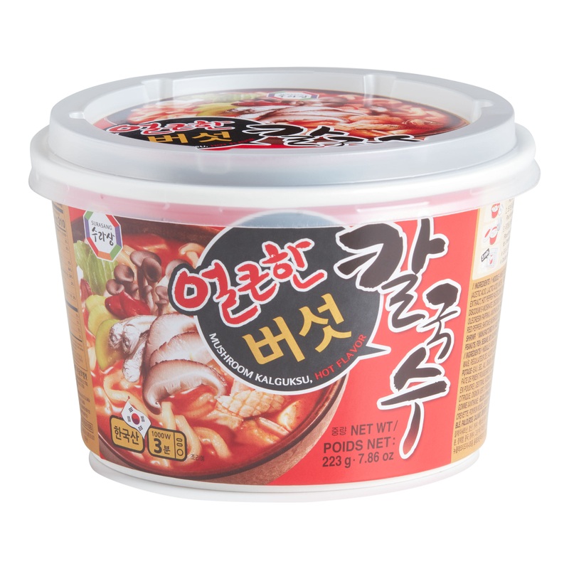 Surasang Kalguksu Hot Mushroom Instant Noodle Soup Bowl