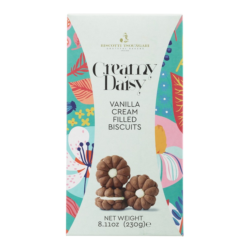 Creamy Daisy Vanilla Cream Chocolate Biscuits