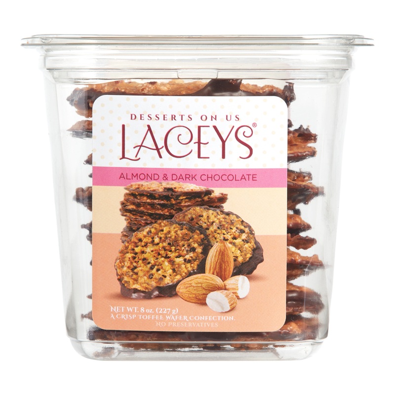 Desserts on Us Almond And Dark Chocolate Laceys