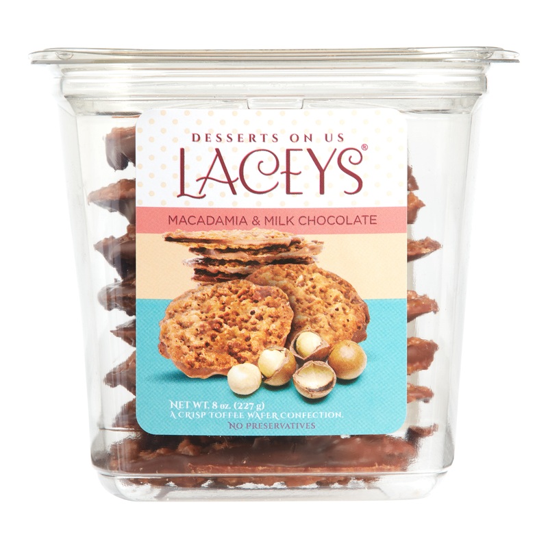 Desserts on Us Macadamia And Milk Chocolate Laceys