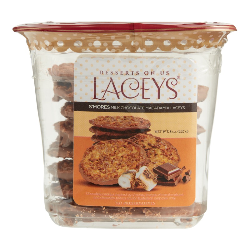 Desserts on Us Milk Chocolate Macadamia S’mores Laceys