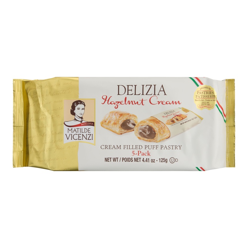 Matilde Vicenzi Delizia Hazelnut Cream Puff Pastry